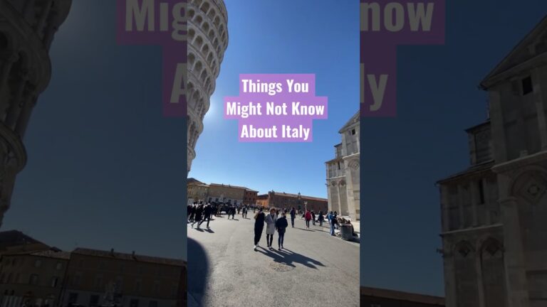 THINGS YOU DID NOT KNOW ABOUT ITALY #travel #trending #Italy #italyfacts