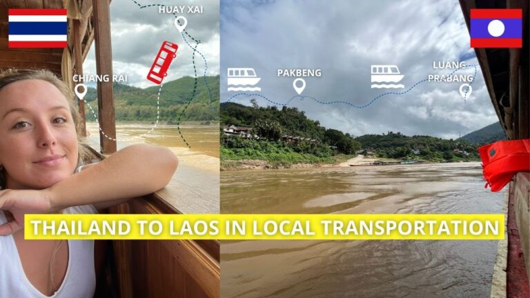 Chiang Rai, Thailand to Luang Prabang, Laos: Bus to Border & SLOW BOAT | Southeast Asia Vlog 32