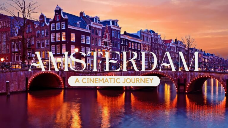 Visit Amsterdam: 4K Relaxation Travel Video with Calming Music