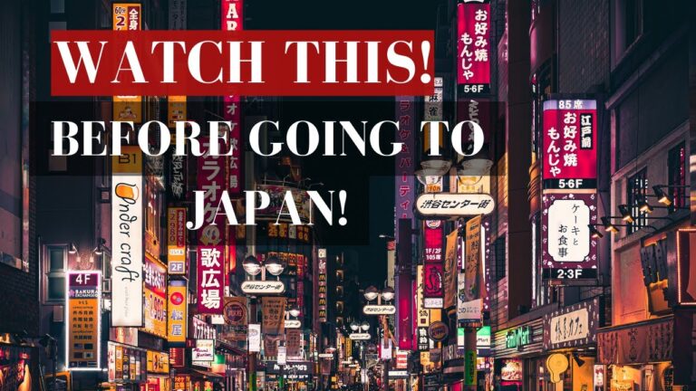 WATCH THIS BEFORE TRAVELLING TO JAPAN!!
