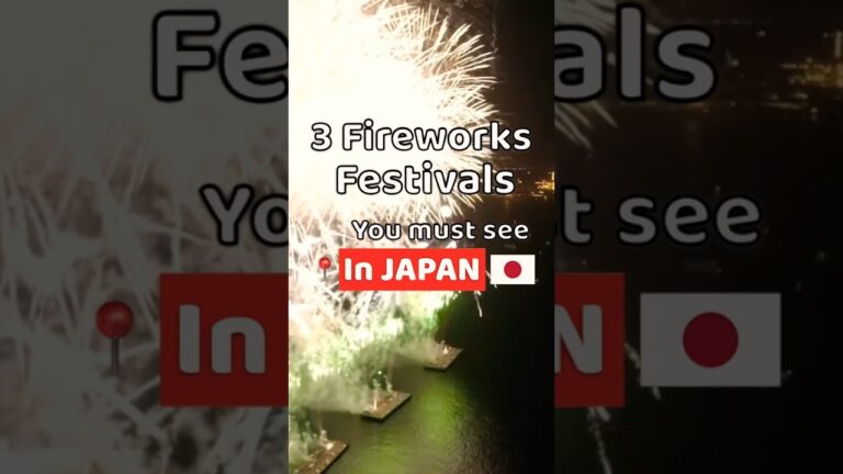 3 Summer Fireworks Festivals you must see in Japan 🇯🇵 #shorts #Japan #Fireworks #thingstodo