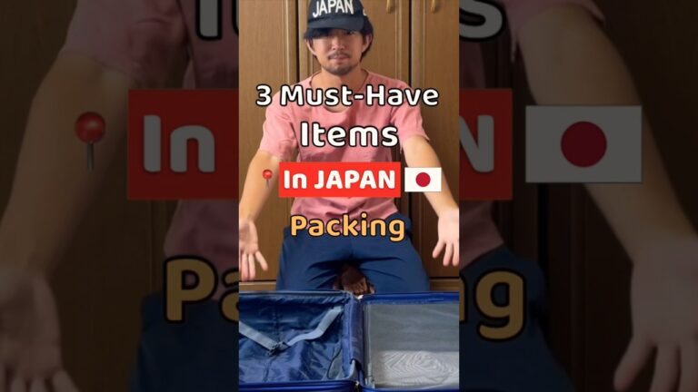 3 Items to bring to Japan🇯🇵 | Packing Tips for tourists | Must-Have Items #shorts #Japan #packing