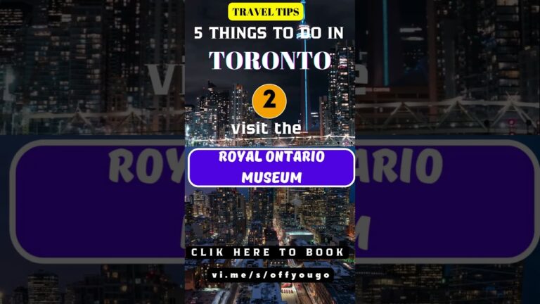 ✈️ Top Five Things to do in TORONTO #TravelTips #TravelAdvice #TravelHacks #travelguide #TravelerTip