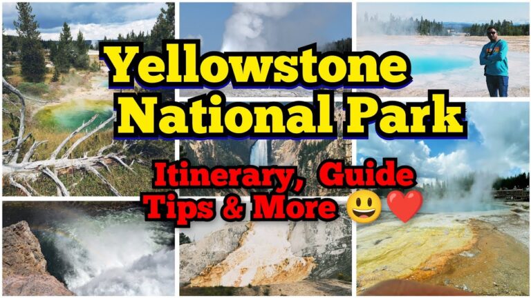 YELLOWSTONE NATIONAL PARK 💛💙 Bucket list ✅ 1.5 Days Itinerary 😀 #travel #nature #usa #nationalparks