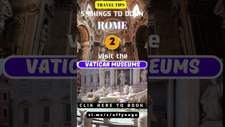 ✈️ Top Five Things to do in Rome #TravelTips #TravelAdvice #TravelHacks #travelguide #TravelerTips